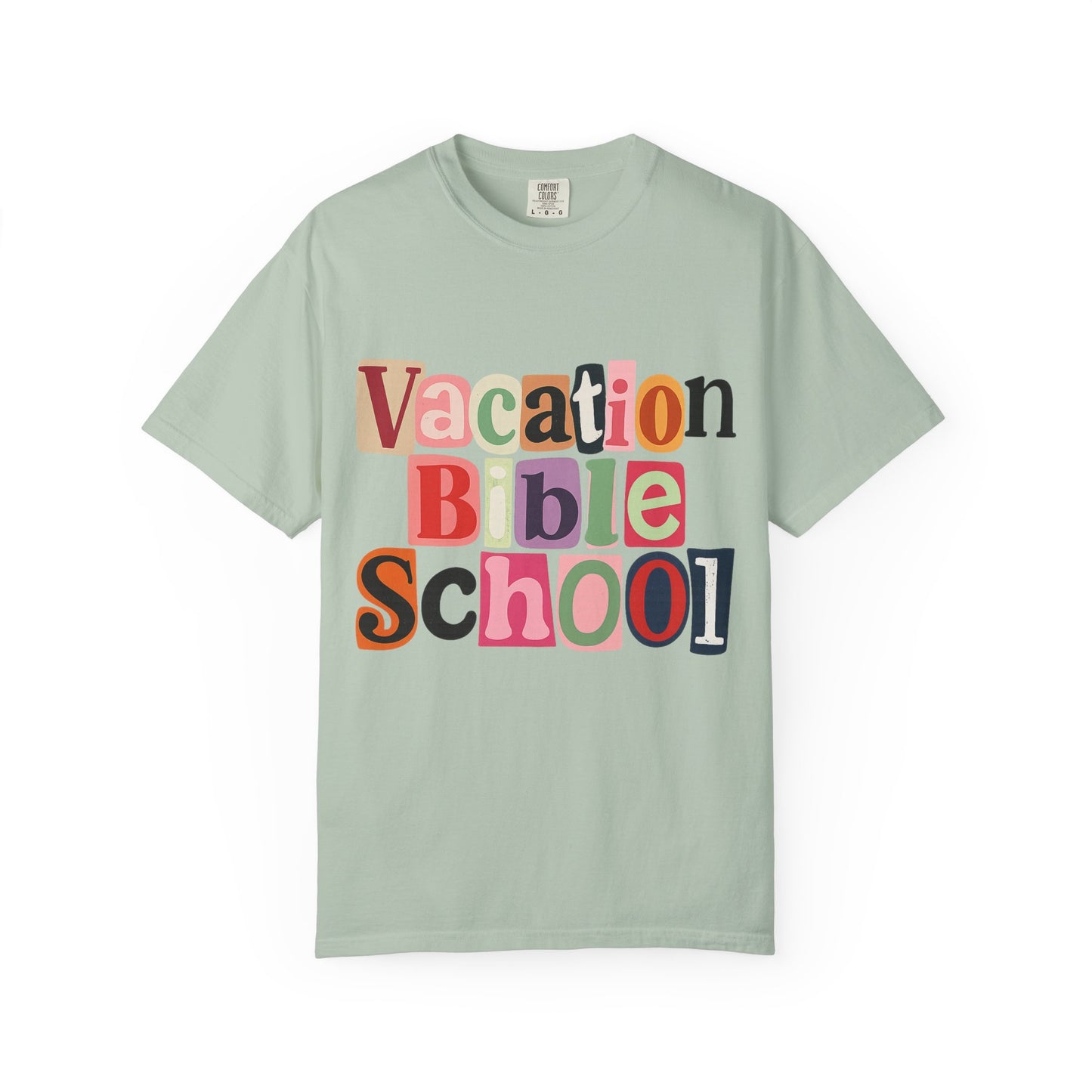 Vacation Bible School T-Shirt, Fun Summer Tee, Church Camp Apparel, Faith-based Shirt, Unisex Garment-Dyed Tee