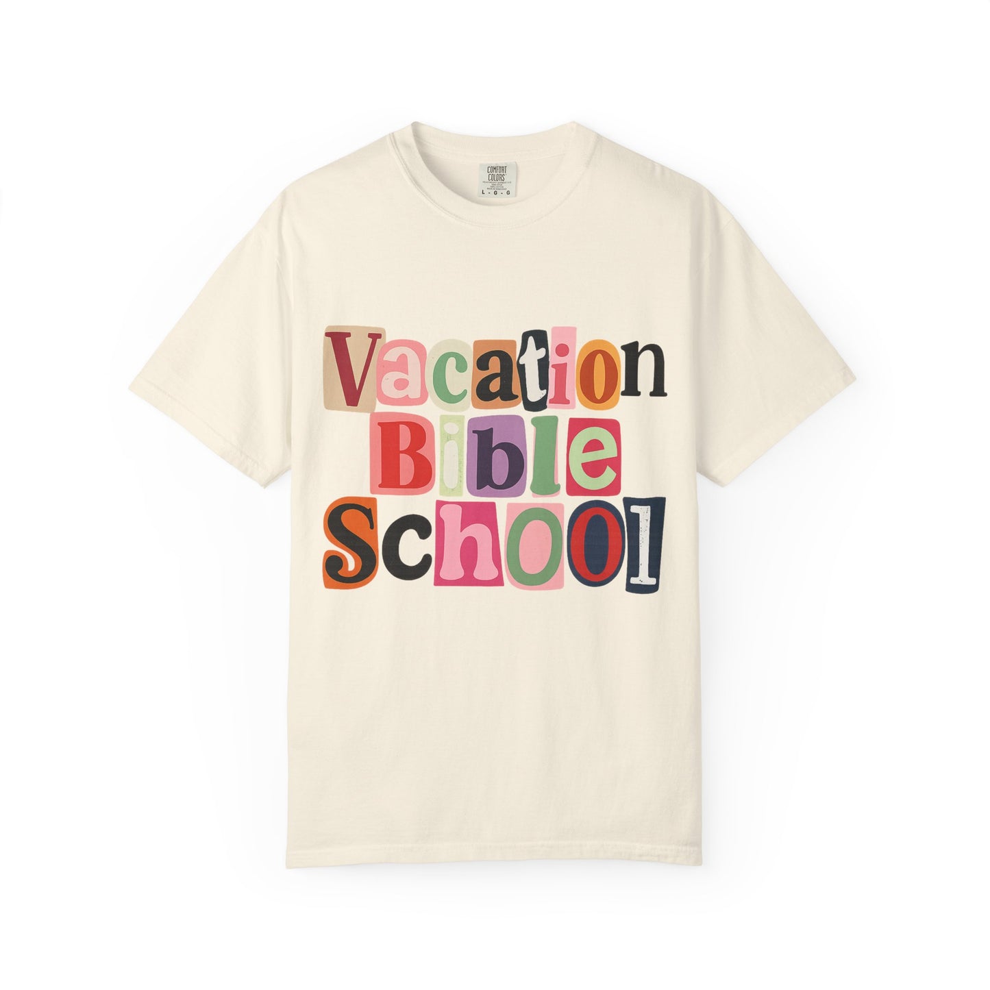 Vacation Bible School T-Shirt, Fun Summer Tee, Church Camp Apparel, Faith-based Shirt, Unisex Garment-Dyed Tee