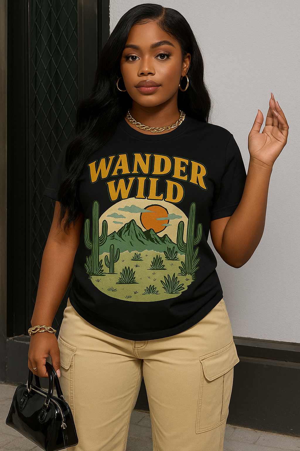 Wander Wild T-Shirt, Unisex Adventure Tee, Camping Shirt, Outdoor Explorer Gift, Travel Enthusiast Apparel, Retro Graphic Tee