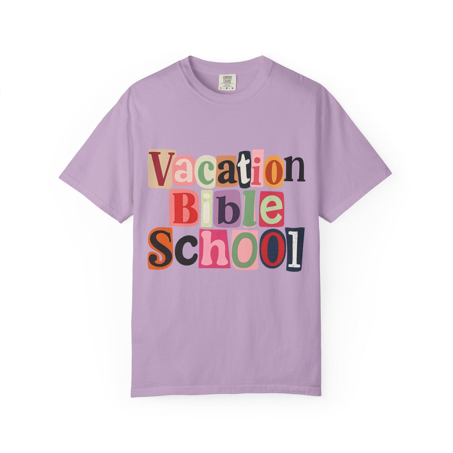 Vacation Bible School T-Shirt, Fun Summer Tee, Church Camp Apparel, Faith-based Shirt, Unisex Garment-Dyed Tee