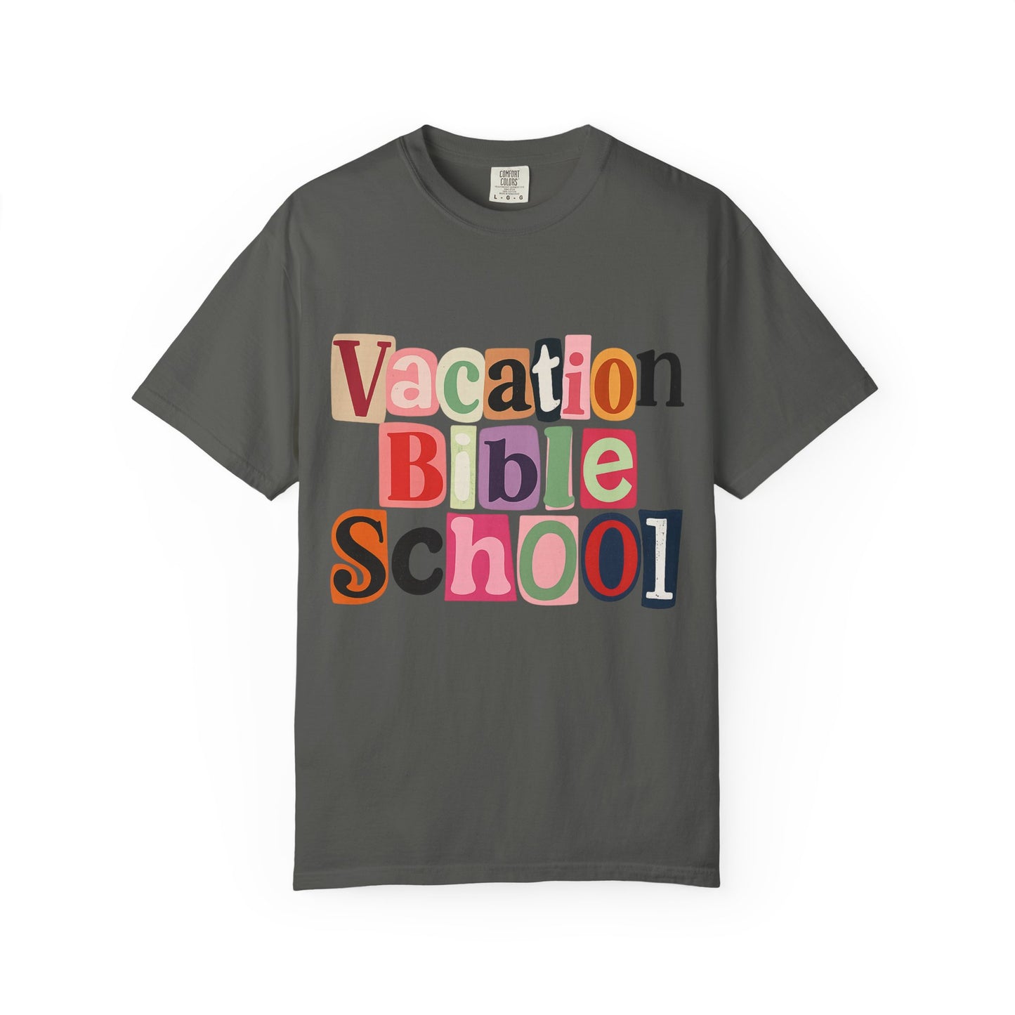 Vacation Bible School T-Shirt, Fun Summer Tee, Church Camp Apparel, Faith-based Shirt, Unisex Garment-Dyed Tee