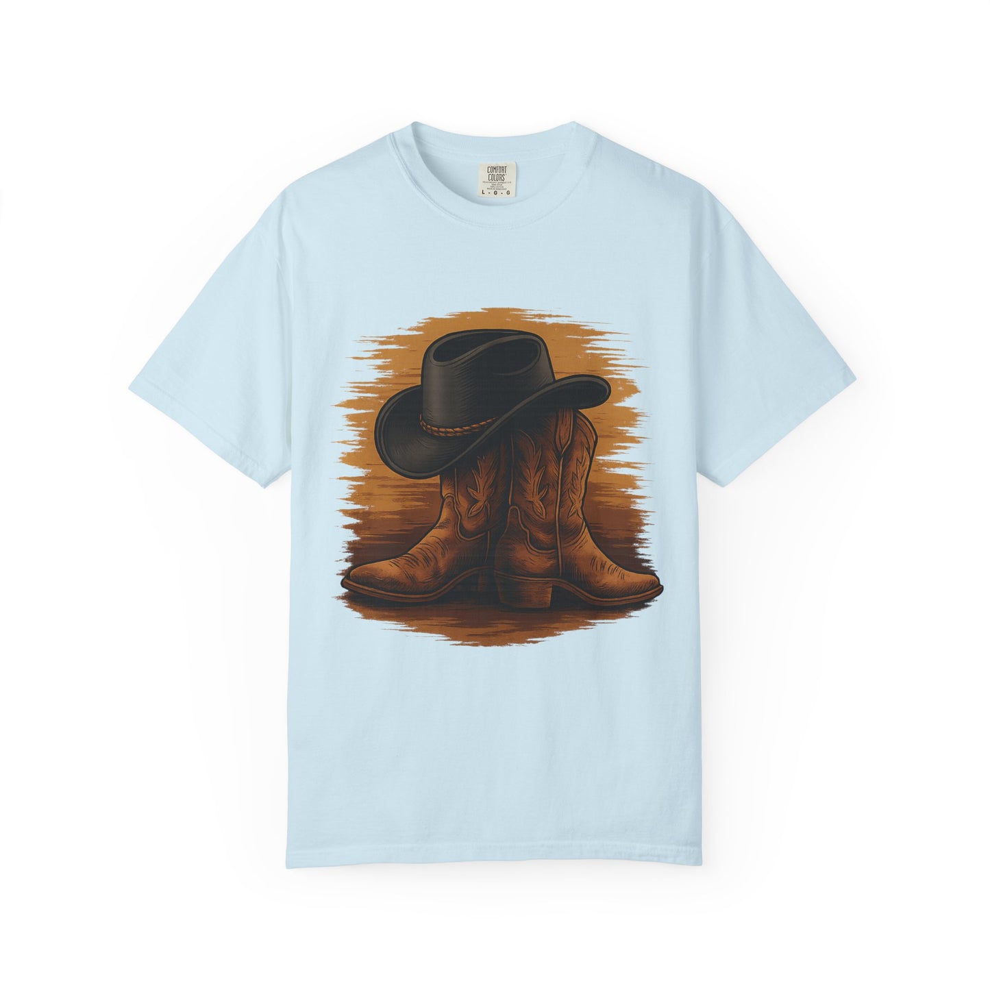 Cowboy Boots & Hat T-Shirt, Vintage Western Style Tee, Unisex Cowboy Apparel, Country Music Festival Shirt, Western Theme Gift