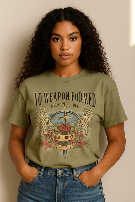Inspirational T-Shirt, Unisex Vintage Graphic Tee, Faith-Based Gift, Spiritual Wear, Motivational Apparel